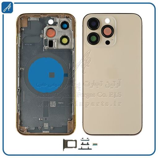 تصویر  HOUSING 13 PRO GOLD IPHONE