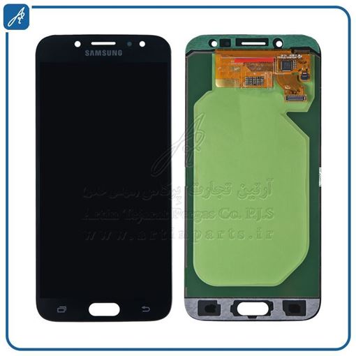 تصویر  LCD J730 BLACK CHANGE GLASS SAM