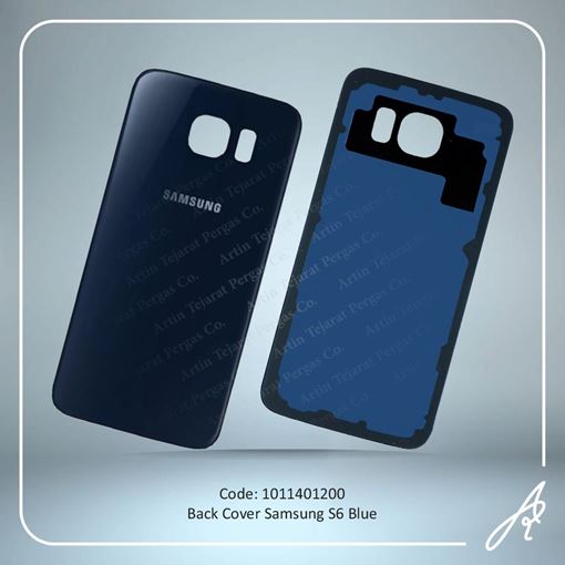 تصویر  BACK COVER S6 BLUE SAM