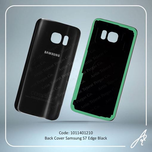 تصویر  BACK COVER S7 EDGE BLACK SAM