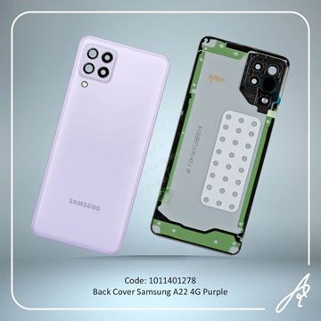 تصویر BACK COVER A22 4G PURPLE SAM