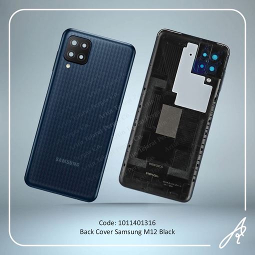 تصویر  BACK COVER M12 BLACK SAM