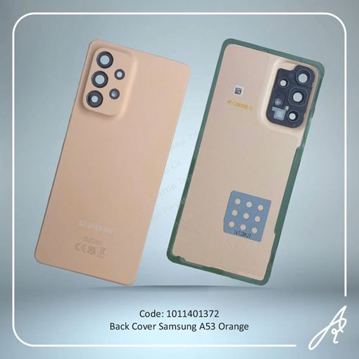 تصویر  BACK COVER A53 ORANGE SAM
