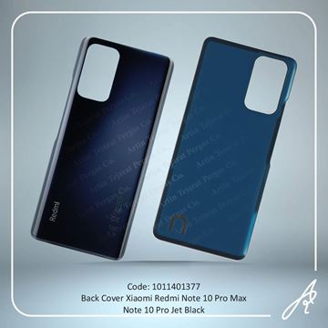تصویر BACK COVER NOTE 10 PRO MAX-REDMI NOTE 10 PRO JET BLACK XIAO