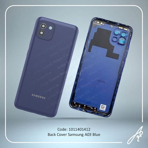 تصویر  BACK COVER A03 BLUE SAM