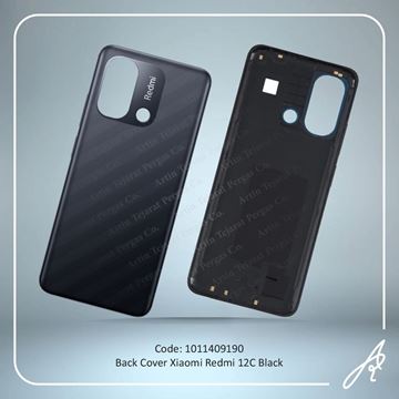 تصویر BACK COVER REDMI 12C BLACK XIAO