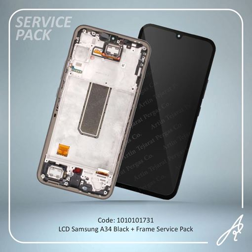 تصویر  LCD A34+FRAME BLACK SERVICE PACK SAM