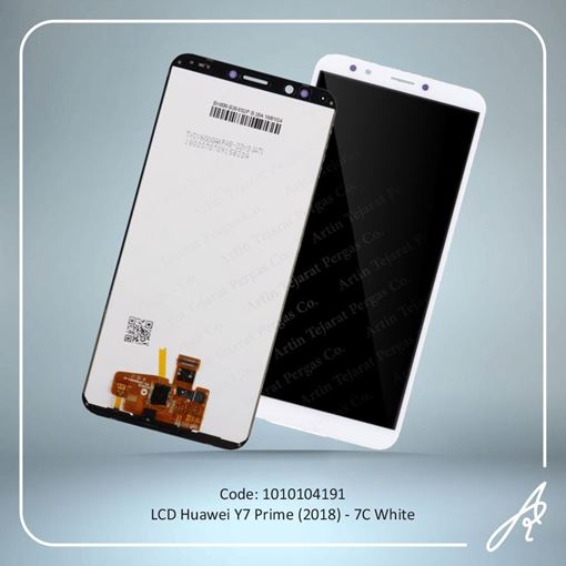 تصویر  LCD Y7 PRIME 2018-7C WHITE  HUW