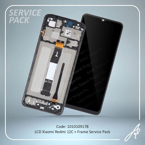 تصویر  LCD REDMI 12C+FRAME SERVICE PACK XIAO