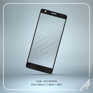 تصویر GLASS NOKIA 3.1+OCA BLACK
