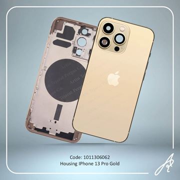 تصویر HOUSING 13 PRO GOLD IPHONE