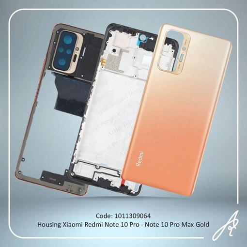 تصویر  HOUSING REDMI NOTE 10PRO-NOTE 10PRO MAX GOLD XIAO