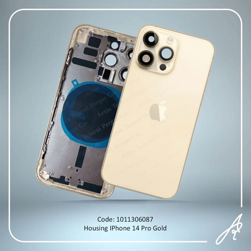 تصویر  HOUSING 14 PRO GOLD IPHONE