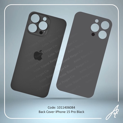 تصویر  BACK COVER 15 PRO BLACK IPHONE