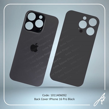 تصویر BACK COVER 16 PRO BLACK IPHONE