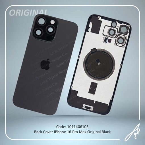 تصویر  BACK COVER 16 PRO MAX ORG BLACK IPHONE