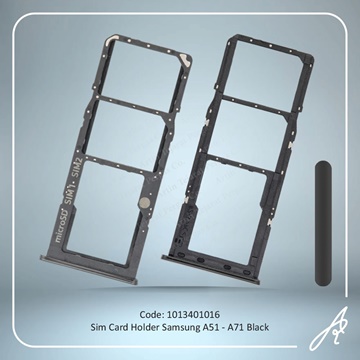 تصویر SIM HOLDER A51-A71  BLACK SAM