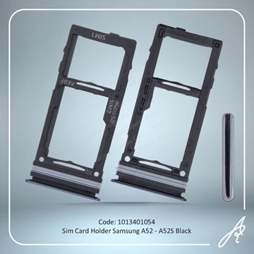 تصویر SIM HOLDER A52-A52S BLACK SAM