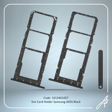 تصویر SIM HOLDER A03S BLACK SAM