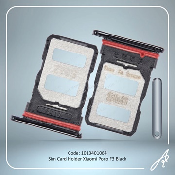 تصویر SIM HOLDER POCO F3  BLACK XIAO