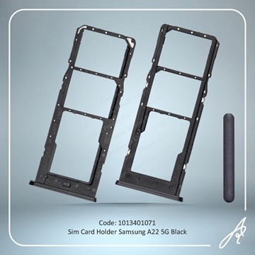 تصویر SIM HOLDER A22 5G BLACK SAM
