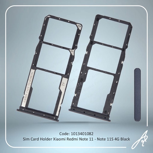 تصویر  SIM HOLDER REDMI  NOTE 11-NOTE 11S 4G BLACK  XIAO