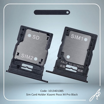 تصویر SIM HOLDER POCO X4 PRO  BLACK XIAO