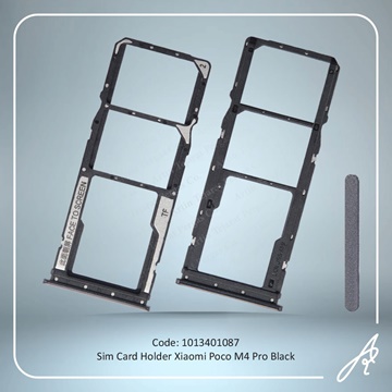 تصویر SIM HOLDER POCO M4 PRO BLACK  XIAO