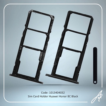 تصویر SIM HOLDER HONOR 8C  BLACK HUW