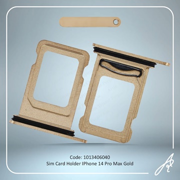 تصویر SIM HOLDER 14 PRO MAX GOLD IPHONE