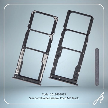تصویر SIM HOLDER POCO M3  BLACK XIAO