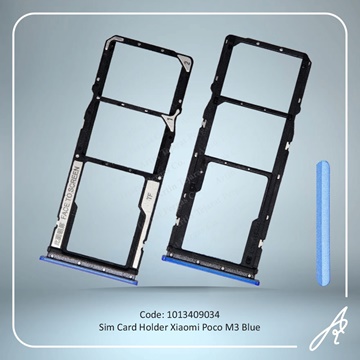 تصویر SIM HOLDER POCO M3 BLUE XIAO