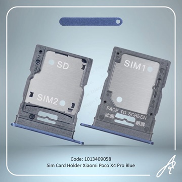 تصویر SIM HOLDER POCO X4 PRO BLUE XIAO