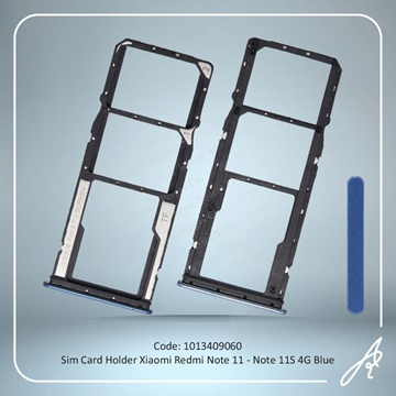 تصویر SIM HOLDER REDMI NOTE 11-NOTE 11S 4G BLUE XIAO