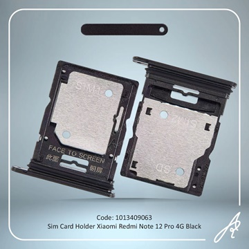 تصویر SIM HOLDER REDMI NOTE 12 PRO 4G BLACK XIAO