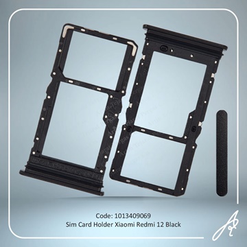 تصویر SIM HOLDER REDMI 12 BLACK XIAO