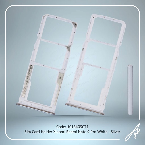 تصویر  SIM HOLDER REDMI NOTE 9 PRO WHITE-SILVER XIAO