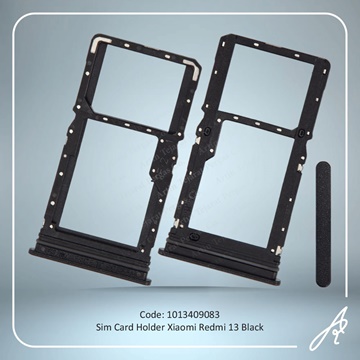تصویر SIM HOLDER REDMI 13 BLACK XIAO