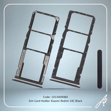 تصویر SIM HOLDER REDMI 14C BLACK XIAO