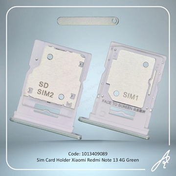تصویر SIM HOLDER REDMI NOTE 13 4G GREEN XIAO
