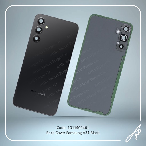 تصویر  BACK COVER A34 BLACK SAM