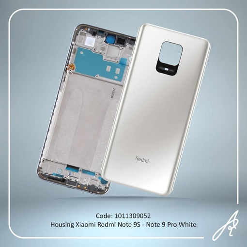تصویر  HOUSING REDMI NOTE 9S-NOTE 9 PRO WHITE XIAO