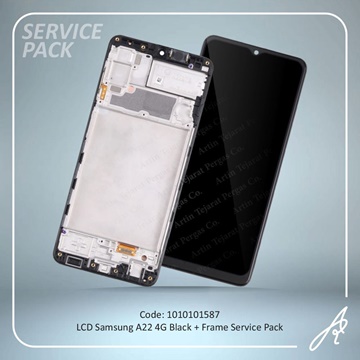 تصویر LCD A22 4G+FRAME BLACK SERVICE PACK SAM