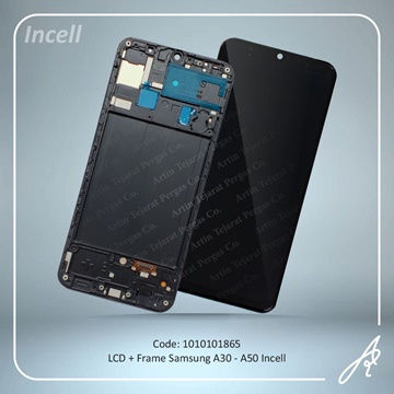 تصویر LCD A30-A50+FRAME INCELL SAM