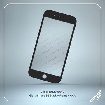 تصویر GLASS 8G BLACK+OCA+F IPHONE